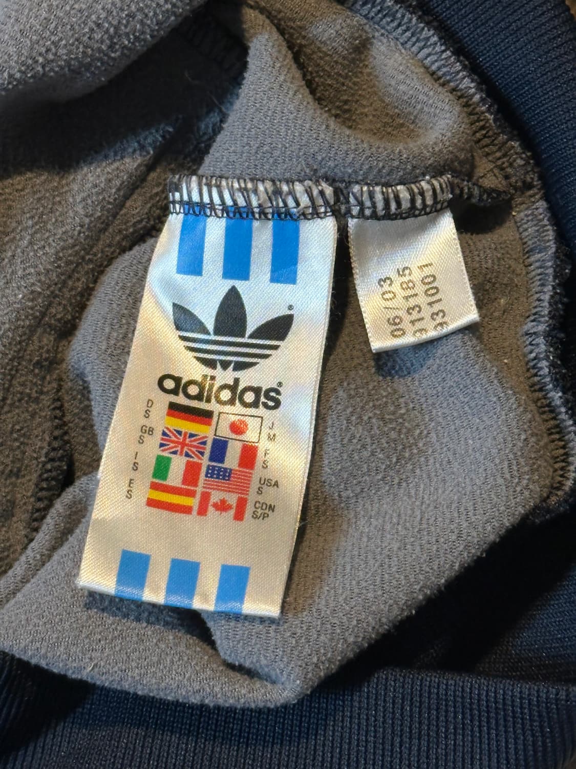 대장급) 00's 아디다스 지퍼 디테일 트랙탑 져지 네이비 상품이미지6