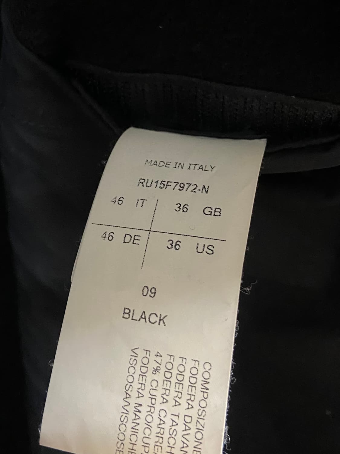 릭오웬스 15FW 스핑크스 튜브웨이 하이넥 코트 상품이미지9