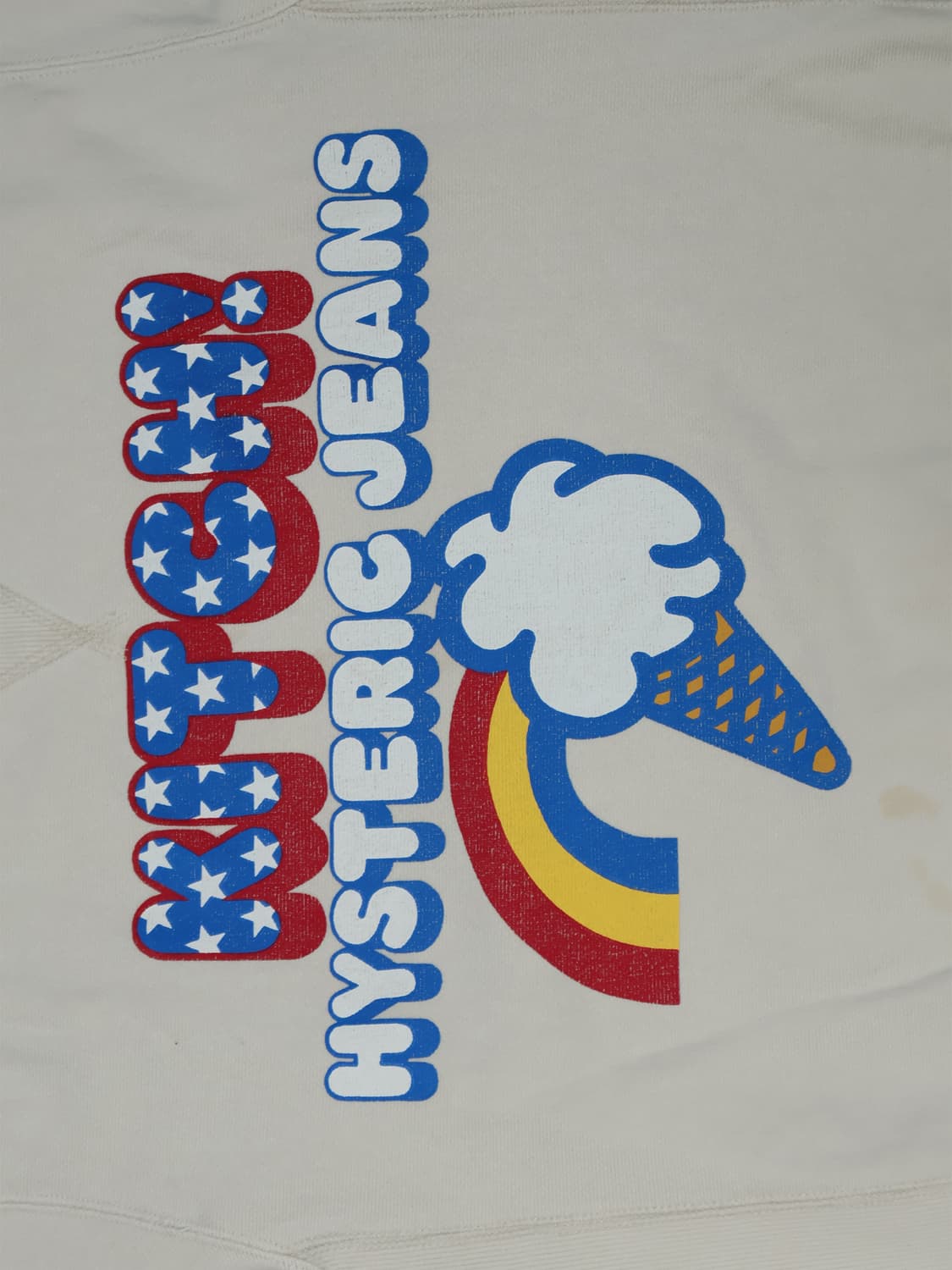 [정품]히스테릭글래머 키치 아이스크림 맨투맨 아이보리 상품이미지3