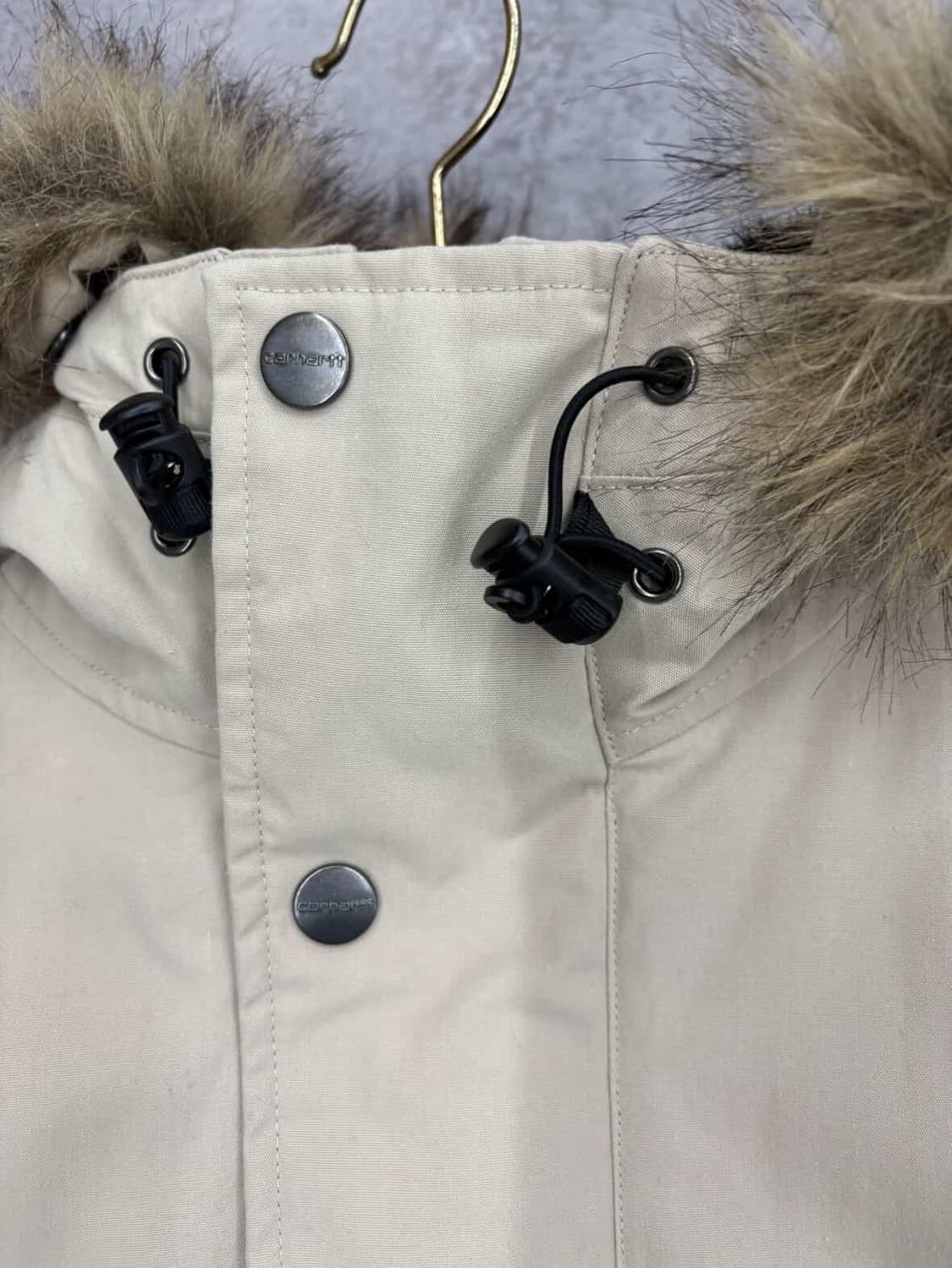 칼하트 WIP 퍼 후드 트래퍼 파카 H1615 상품이미지5