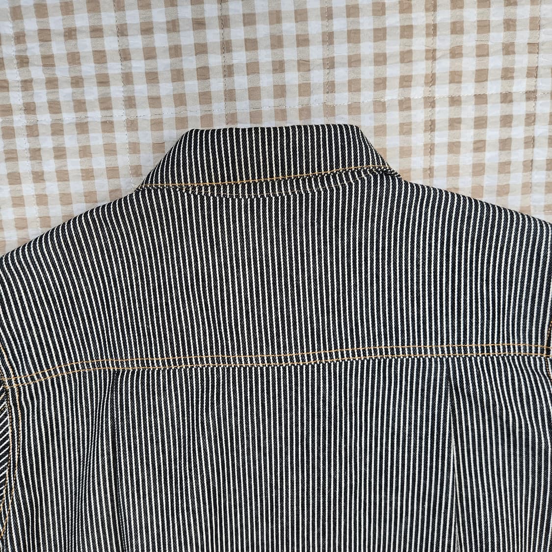 프리즘웍스 스트라이프 간절기 자켓 남자100 상품이미지7