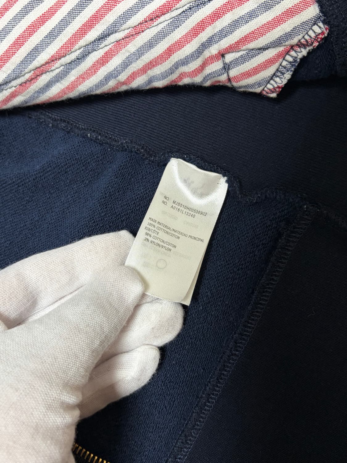 [4 size] 톰브라운 네이비 집업 자켓 상품이미지5