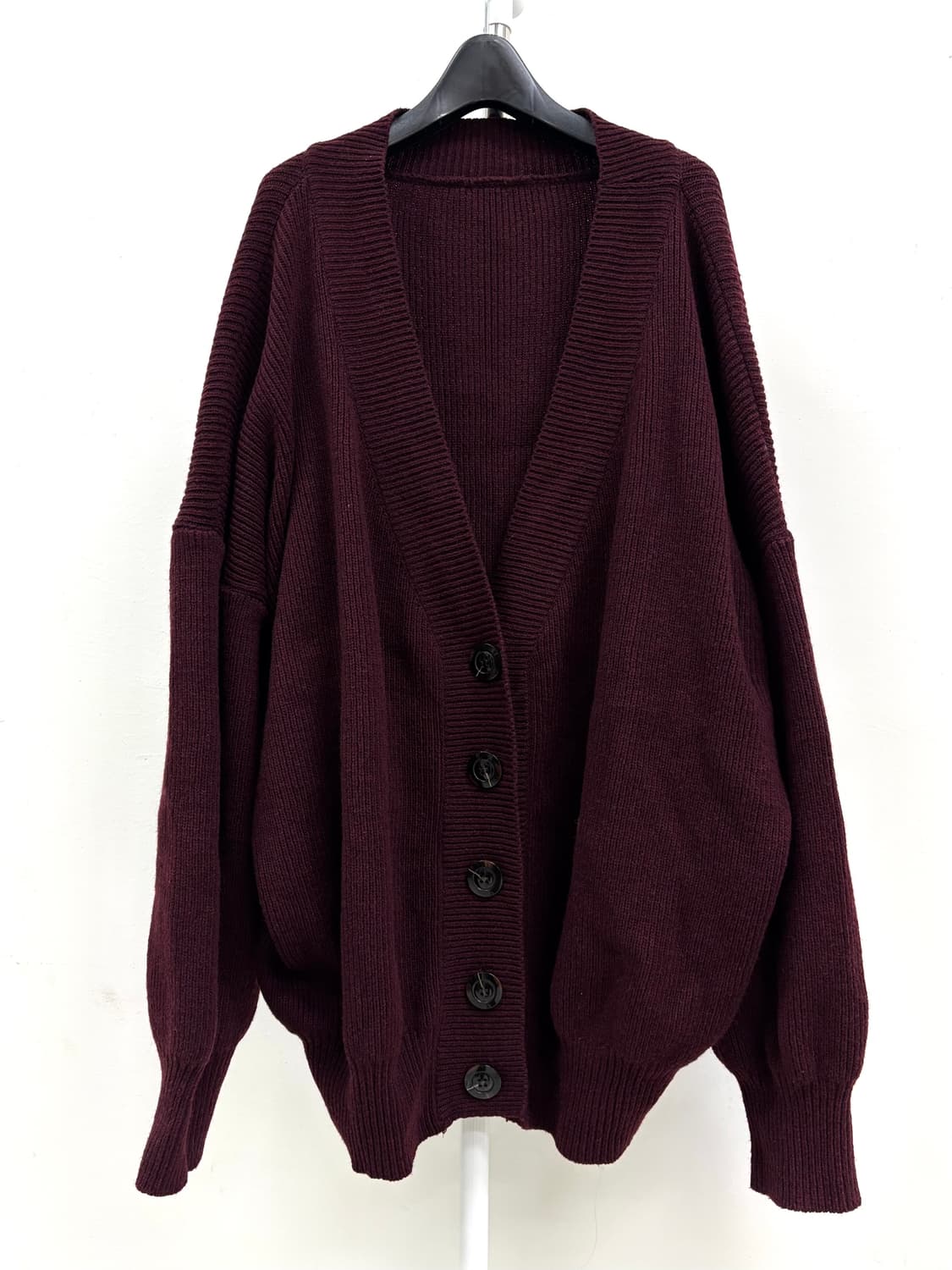 빈티지 버건디 가디건 상품이미지6
