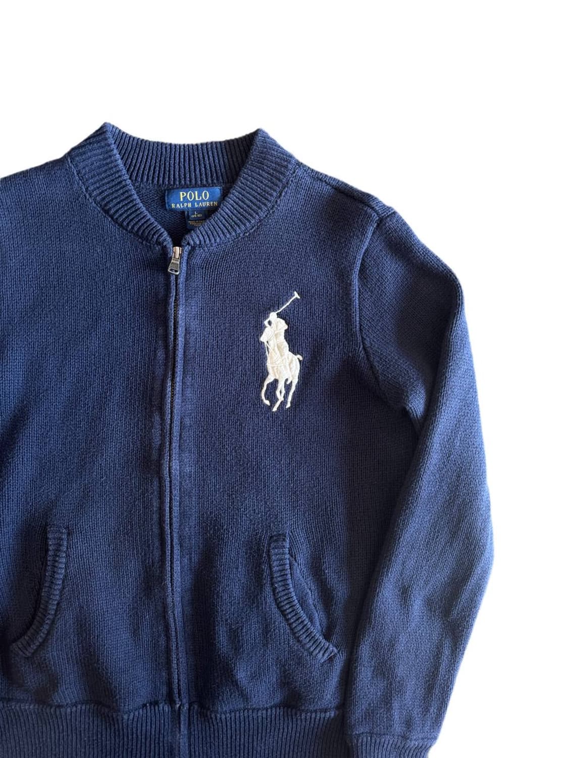 폴로 랄프로렌 코튼 스웨터 집업 상품이미지3