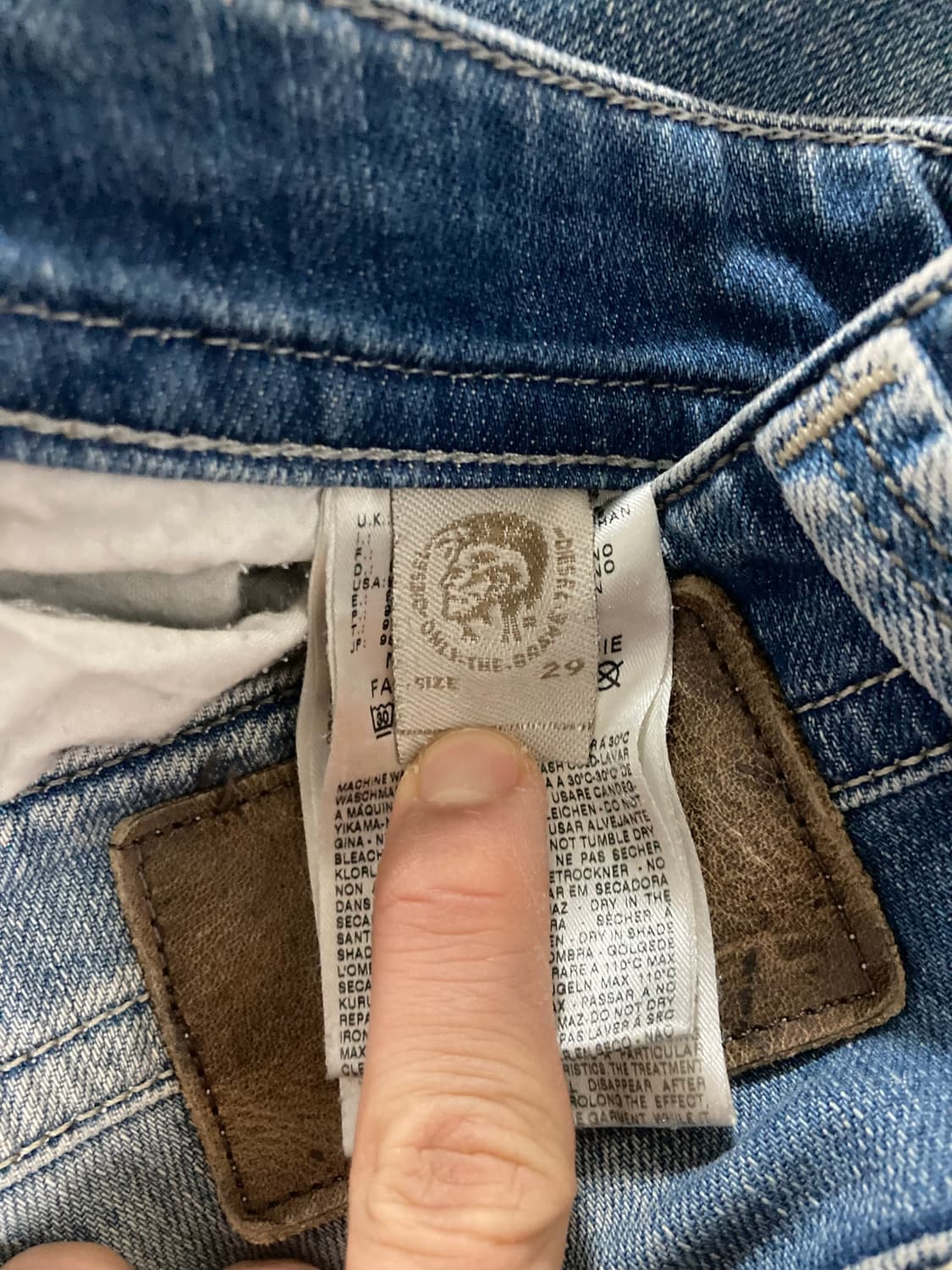 디젤 THAVAR water 008w7 슬림핏 데님 청바지 29/32 상품이미지9