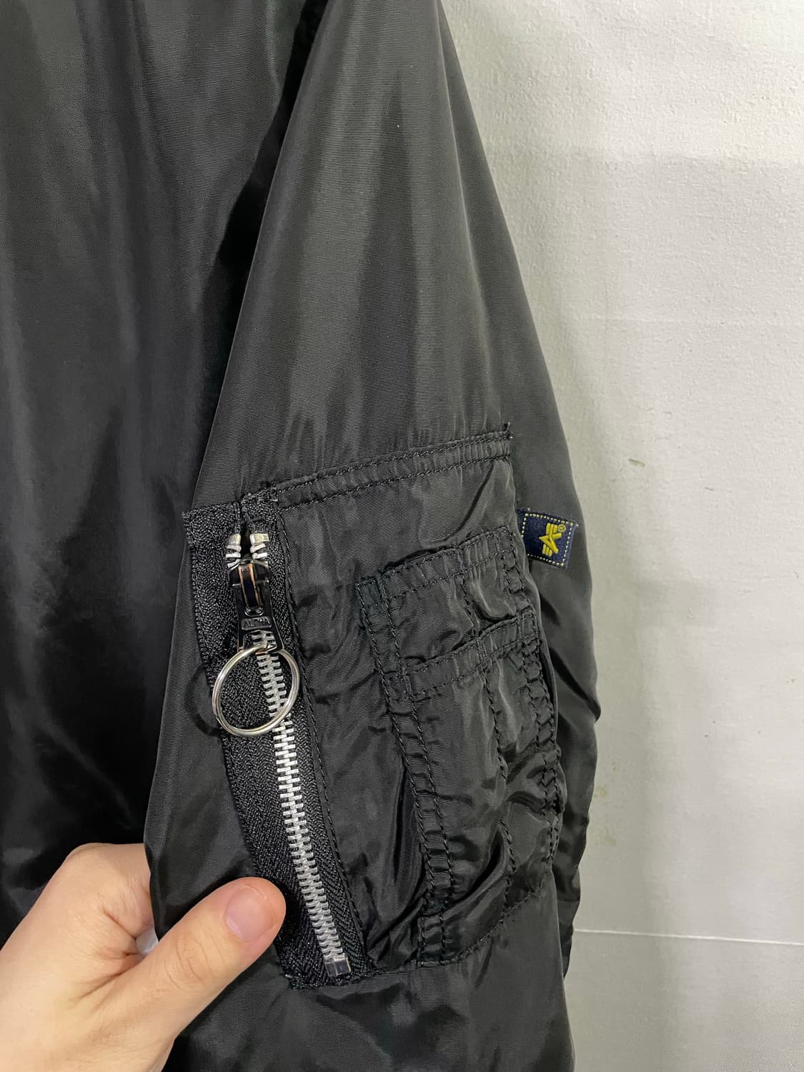 알파인더스트리 ma1 성조기 블루종 자켓 항공점퍼 항공자켓 100사이즈 상품이미지4