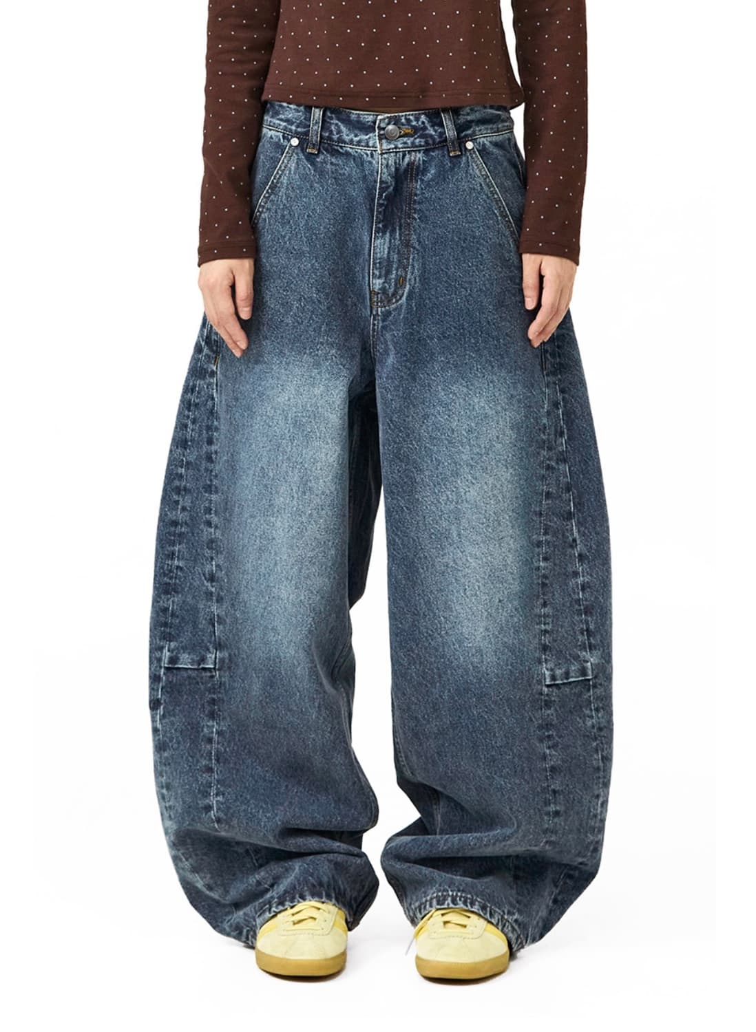 밈더워드로브 커브드 어웨이 데님 팬츠 상품이미지1