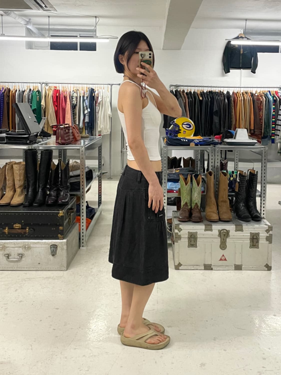 BURBERRY denim cargo skirt 버버리 카고 데님 스커트 상품이미지2
