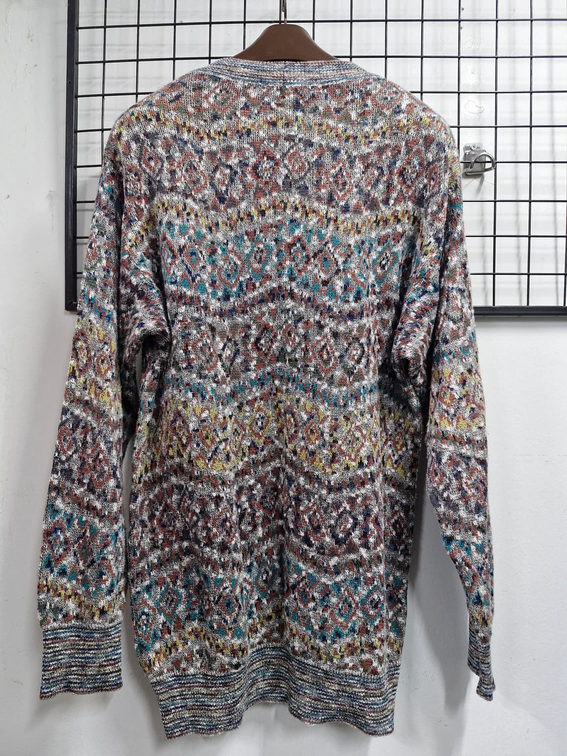 110XXL 미쏘니 패턴 니트 스웨터. 상품이미지6