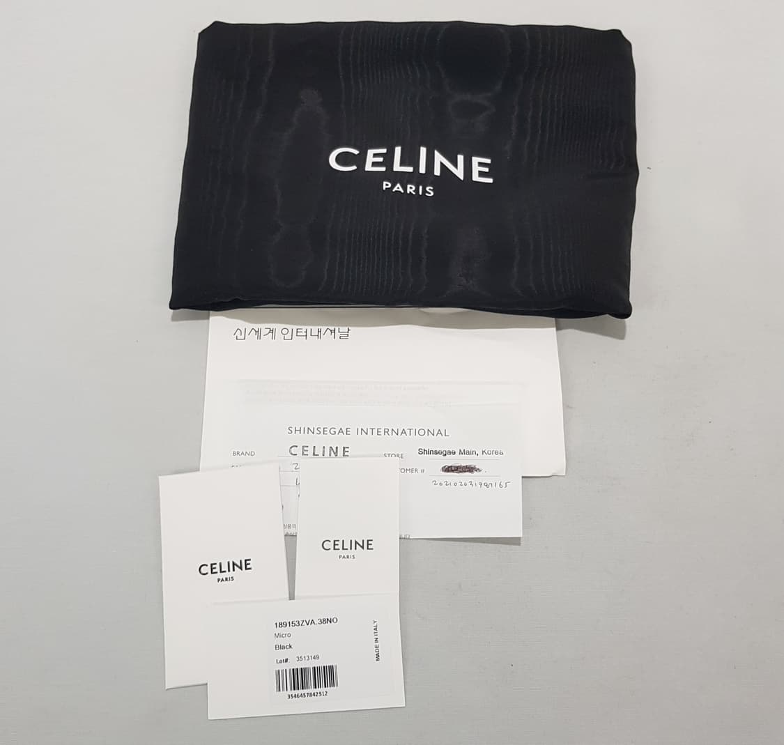 셀린느 마이크로 벨트백 블랙  상품이미지9