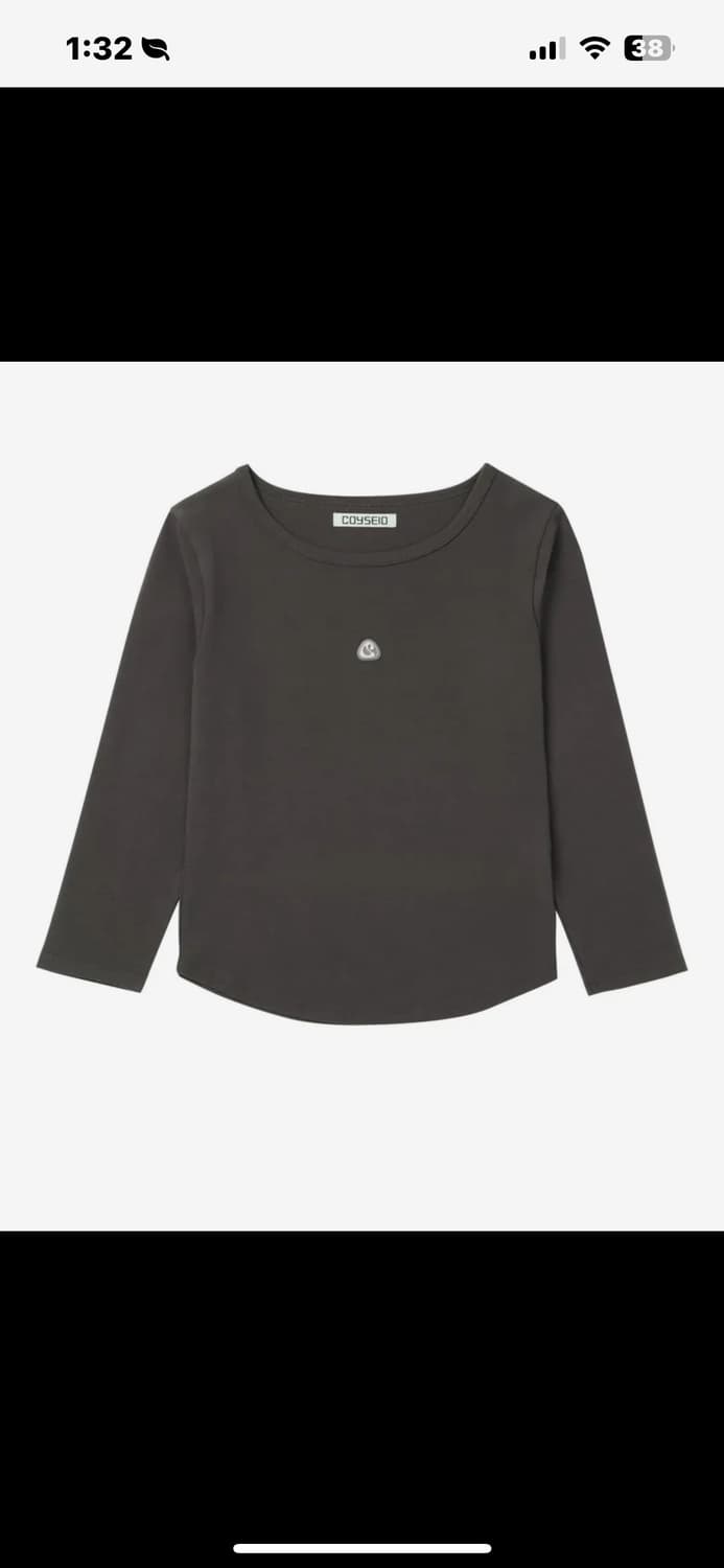 SYMBOL LOGO CAPRI SLEEVES DARK BROWN 상품이미지1