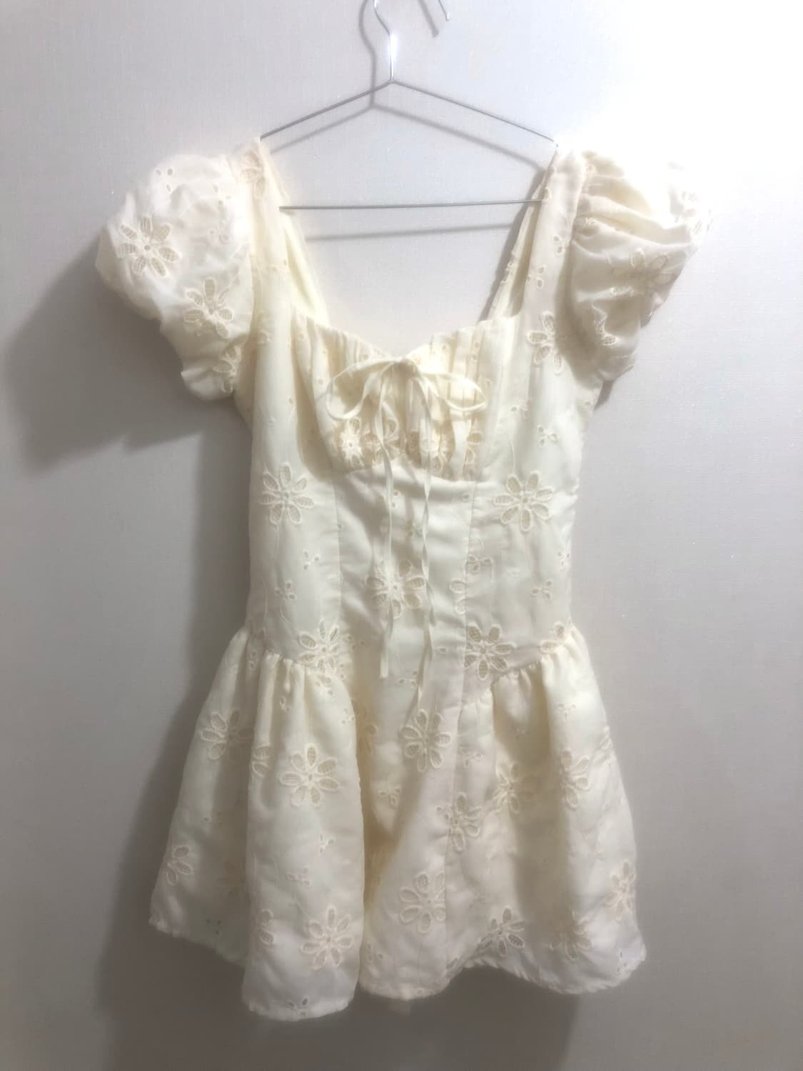 발레코어 펀칭 슬림핏 원피스 ⋆˚𝜗𝜚˚⋆ 빈티지 모리걸 레이스 상품이미지1