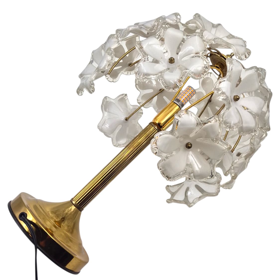 90s 키시마 화이트 부케 꽃잎 나무 램프 상품이미지6