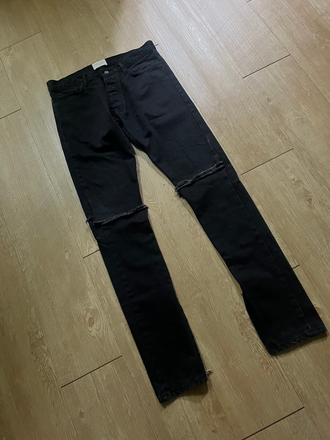 피어오브갓 디스트로이드 지퍼 데님진 상품이미지1