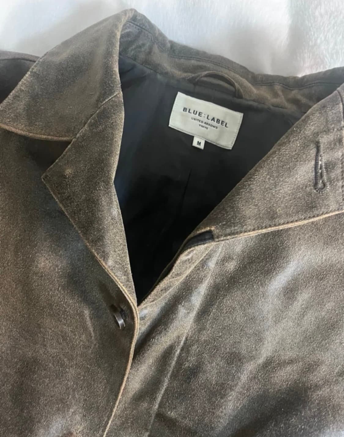 유나이티드애로우즈 블루라벨 브라운 레더 자켓 상품이미지2