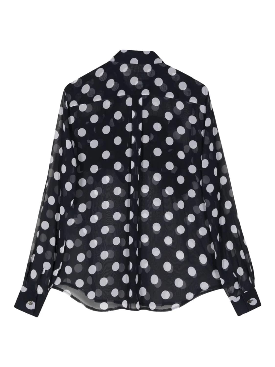 24ss 꼼데가르송 꼼데가르송 폴카닷 리본 블라우스 s 상품이미지2