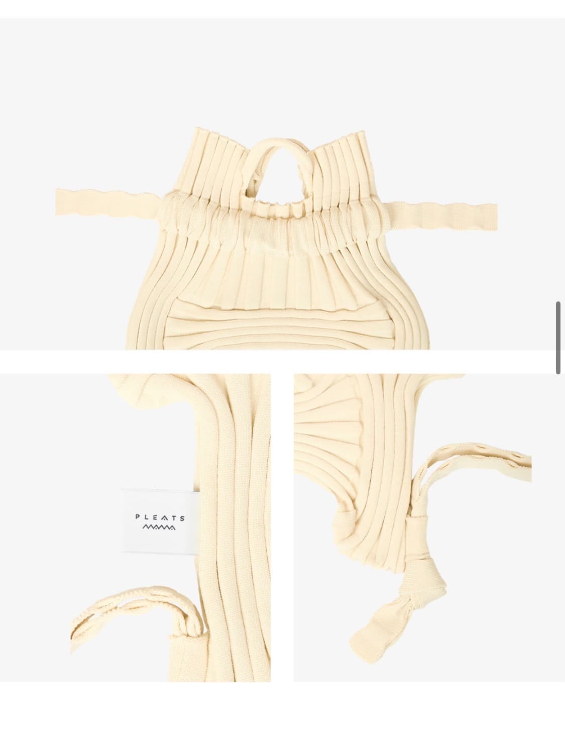 플리츠마마 뉴보우백팩 글리터 블랙 상품이미지5