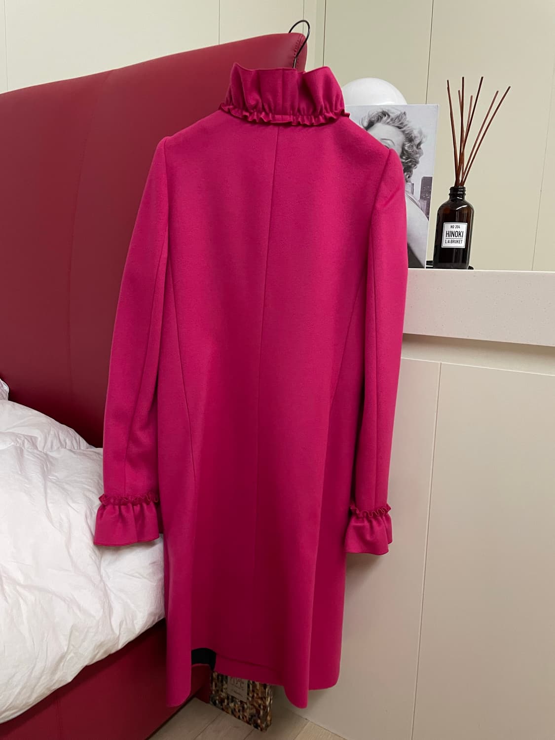 [새상품.정가400이상] GUCCI 러플 디테일 핑크 코트 상품이미지7