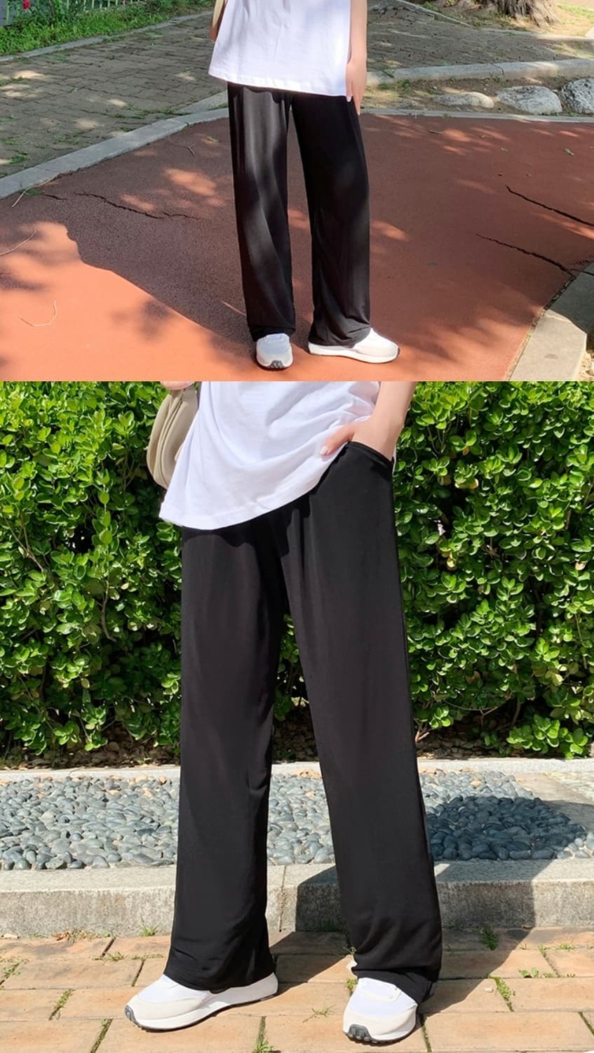 아이스 쿨링 썸머 밴딩 팬츠 상품이미지4