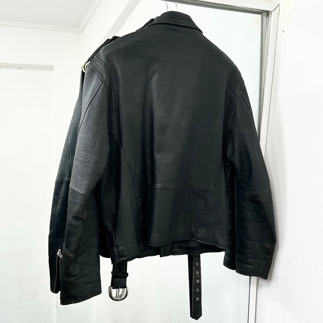 Bugle Boy 90s 양가죽 라이더 자켓 상품이미지6