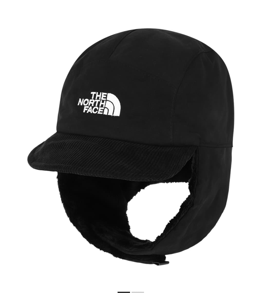 노스페이스 왁스드 코튼 이어머프 캡 블랙 L 상품이미지1