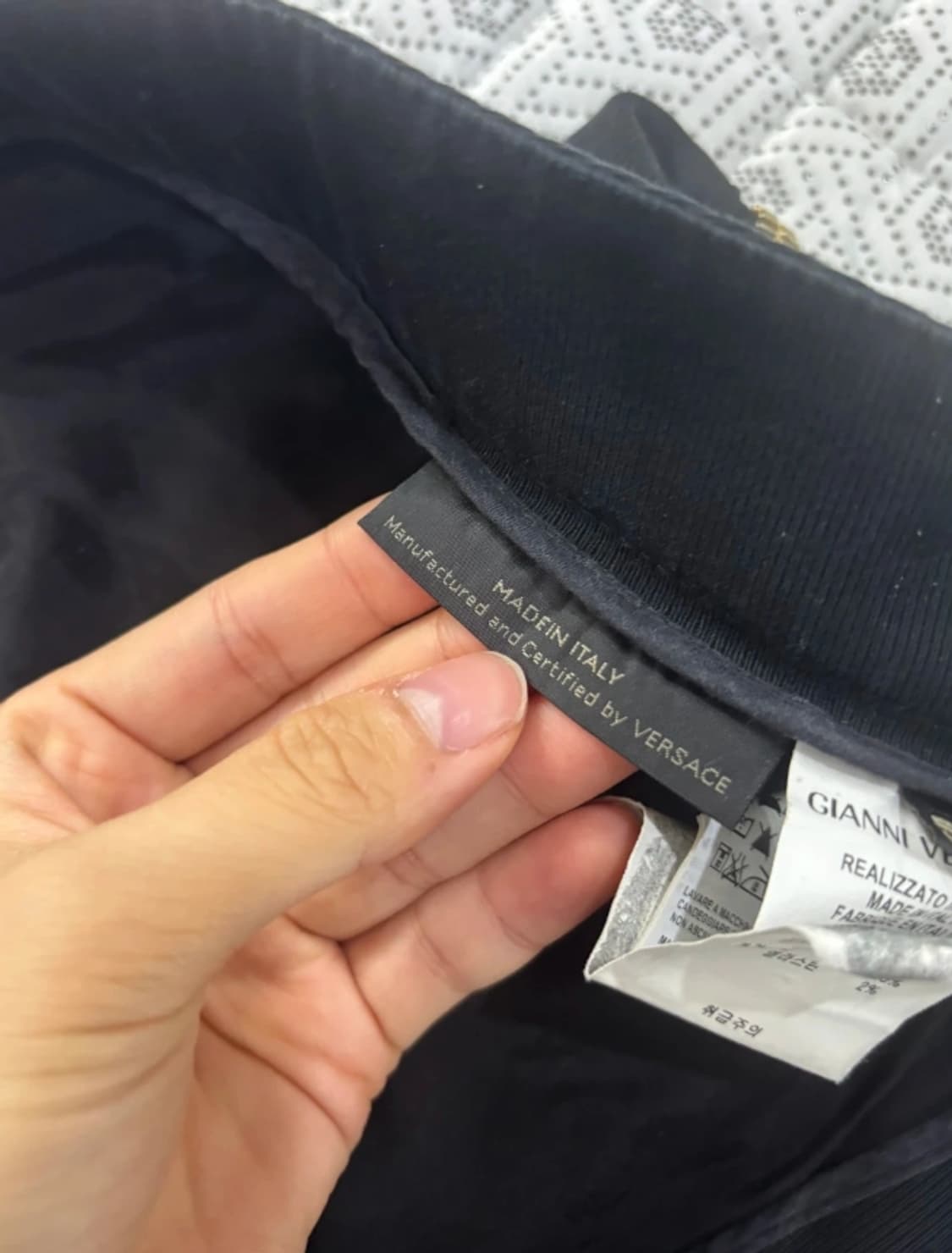 베르사체 블랙 팬츠 50 사이즈 상품이미지9