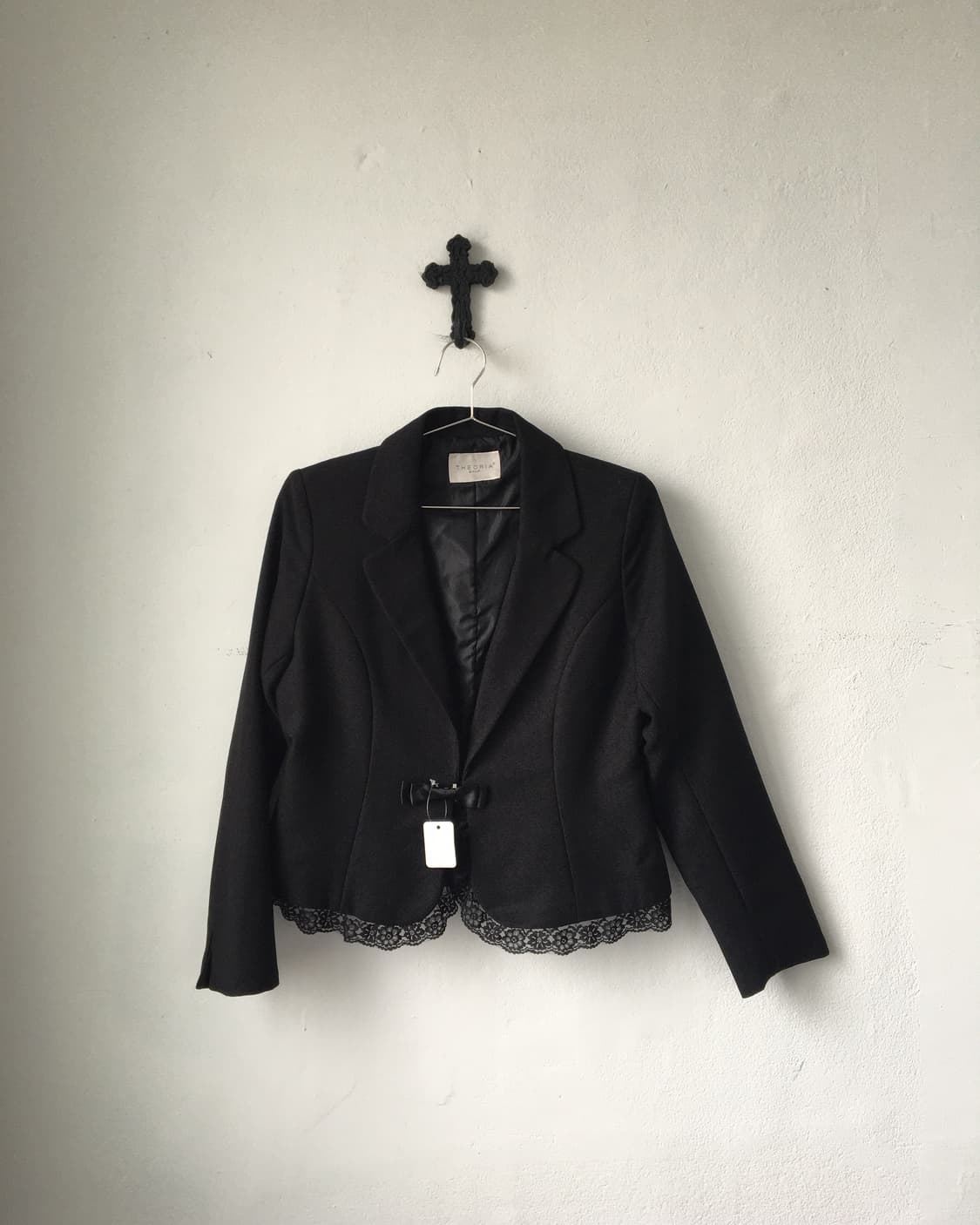 lace trimming ribbon point jacket 상품이미지2