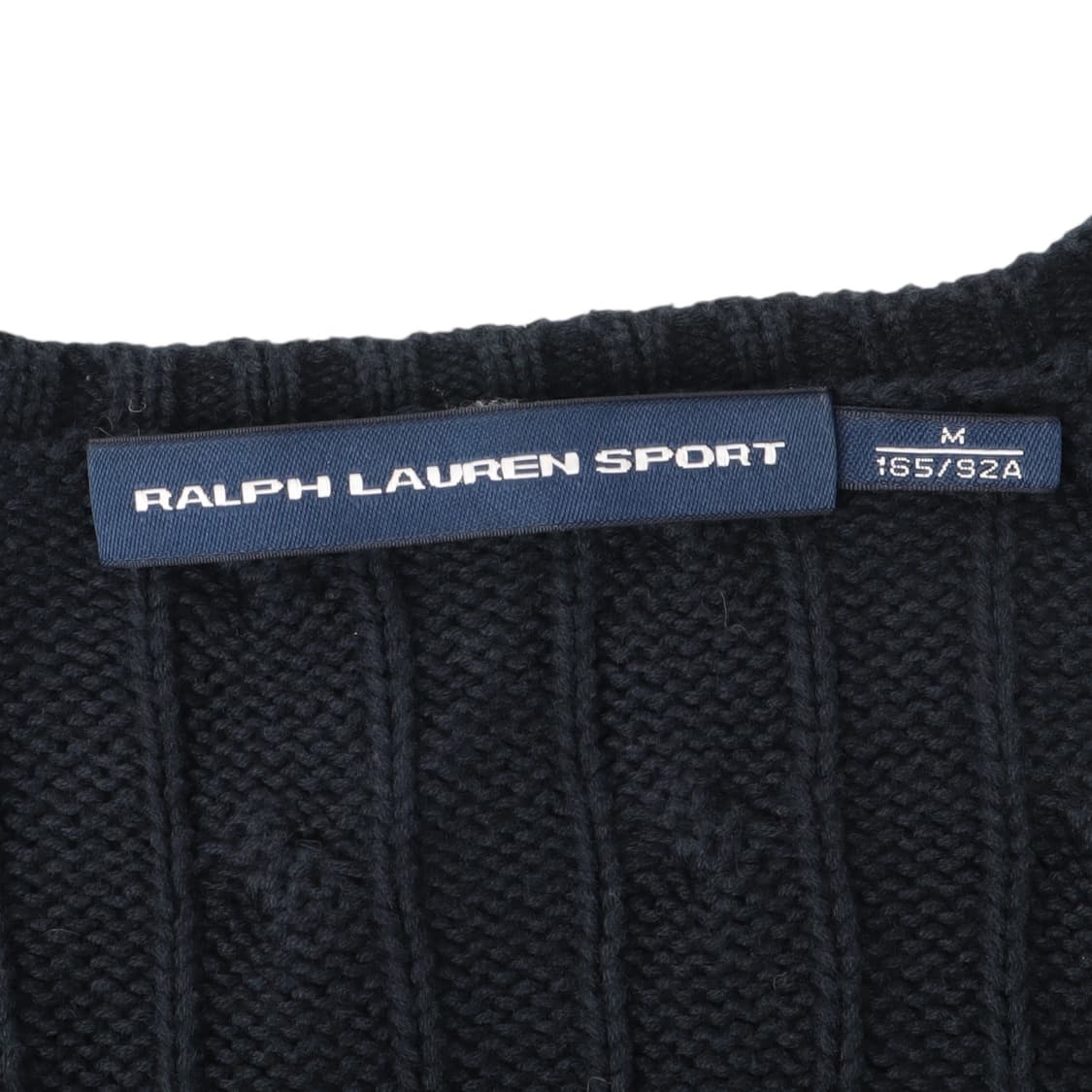 폴로 랄프로렌 다크네이비 케이블 브이넥 니트 스웨터 상품이미지7