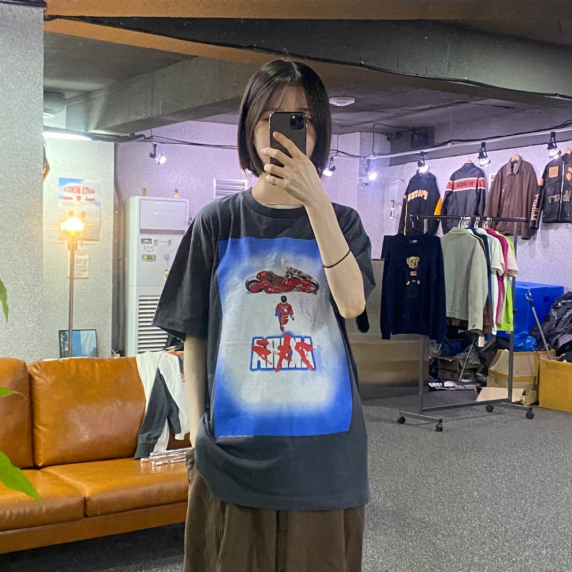 빈티지 아키라 애니메이션 그래픽 반팔티 B5021 상품이미지1