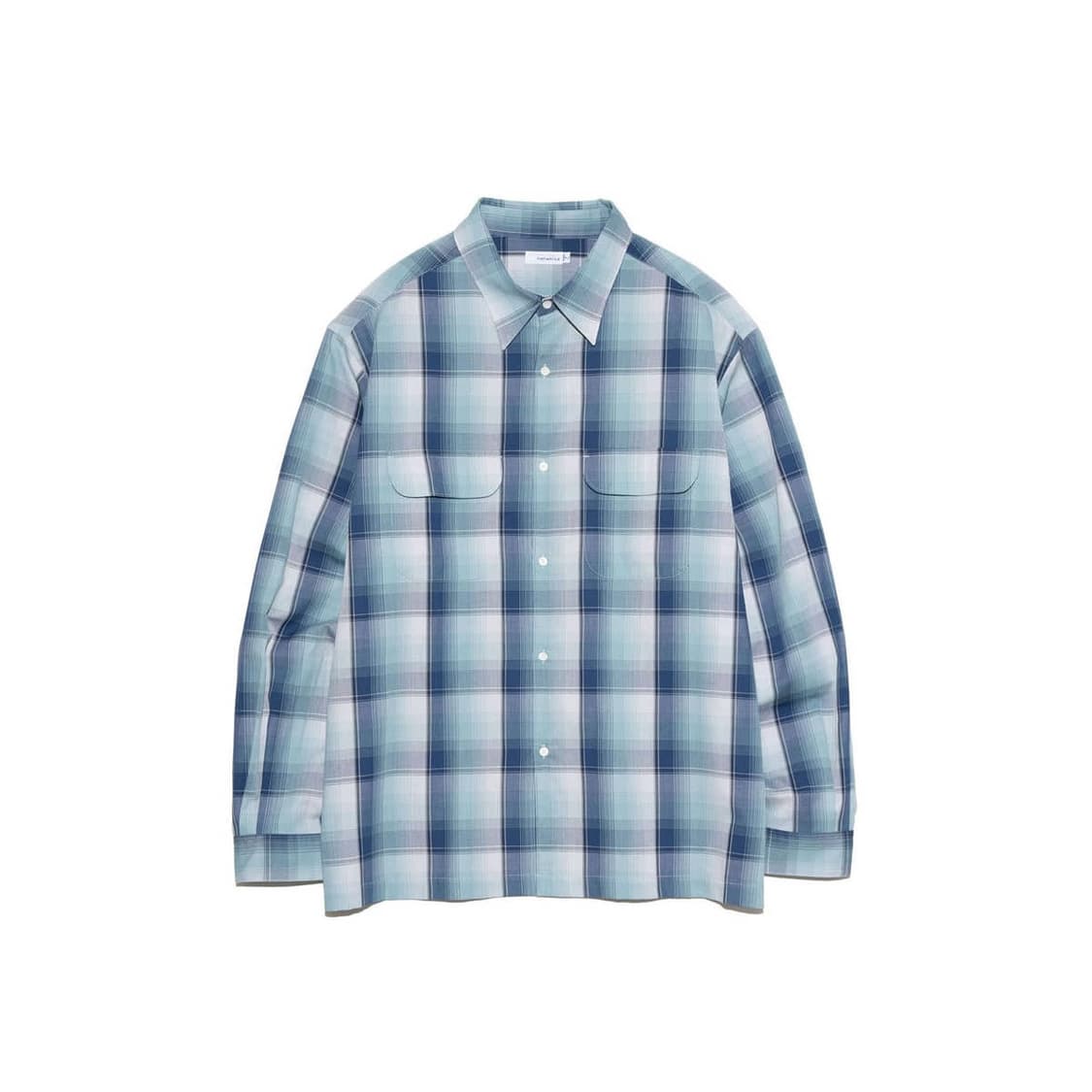 [XL][110] 나나미카 레귤러 카라 PK 셔츠 네이비x민트 상품이미지10