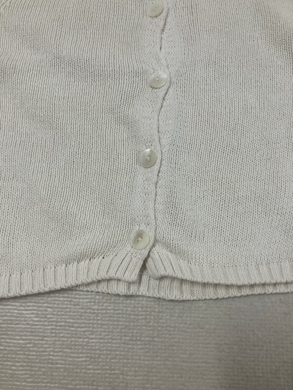 낫띵리튼 ivy cotton cardigan 하프 니트 가디건 상품이미지3