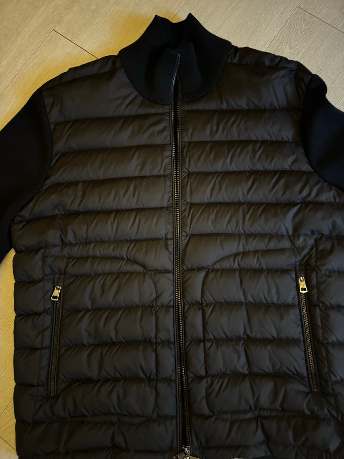 몽클레어 트리콧 니트패딩 블랙XL 상품이미지2