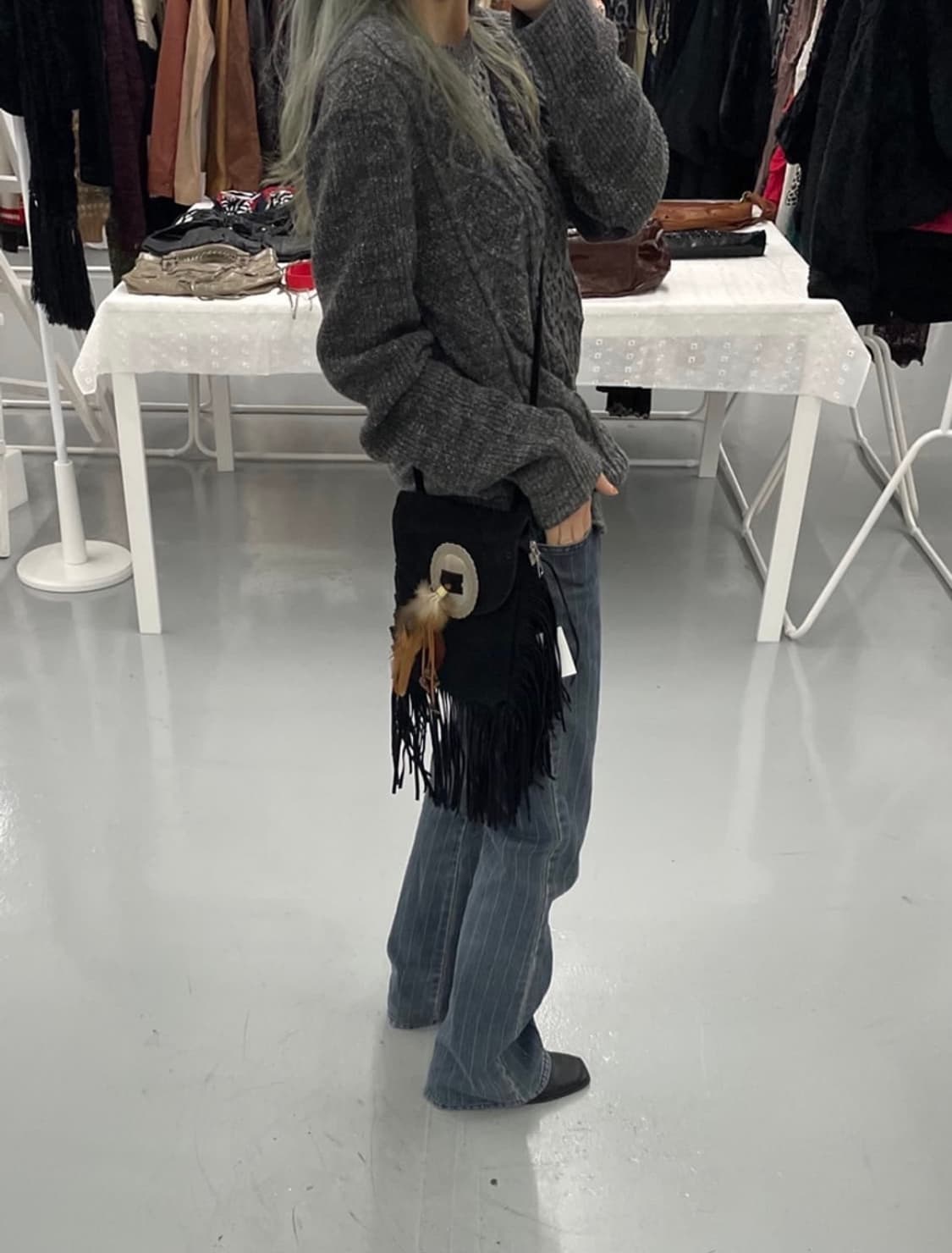 Gap 그레이 니트 상품이미지4