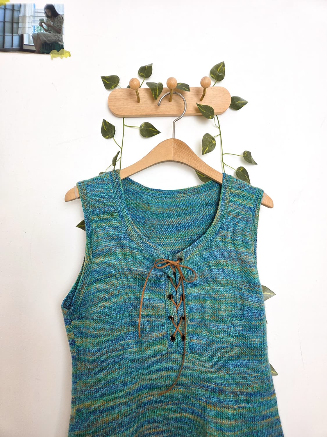 그라데이션 컬러 니트 원피스 상품이미지2