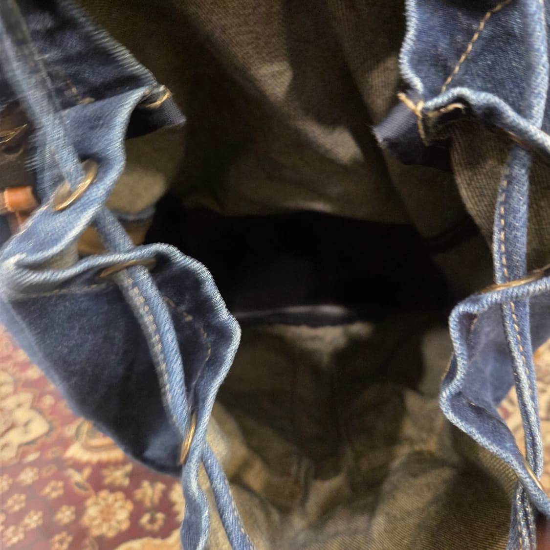 루카스 데님럭색 백팩 복조리 가방 상품이미지3