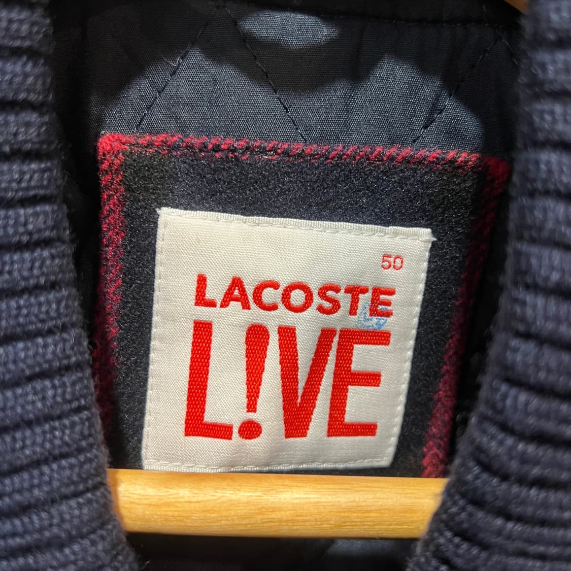 라코스테 레드체크 자켓 상품이미지3