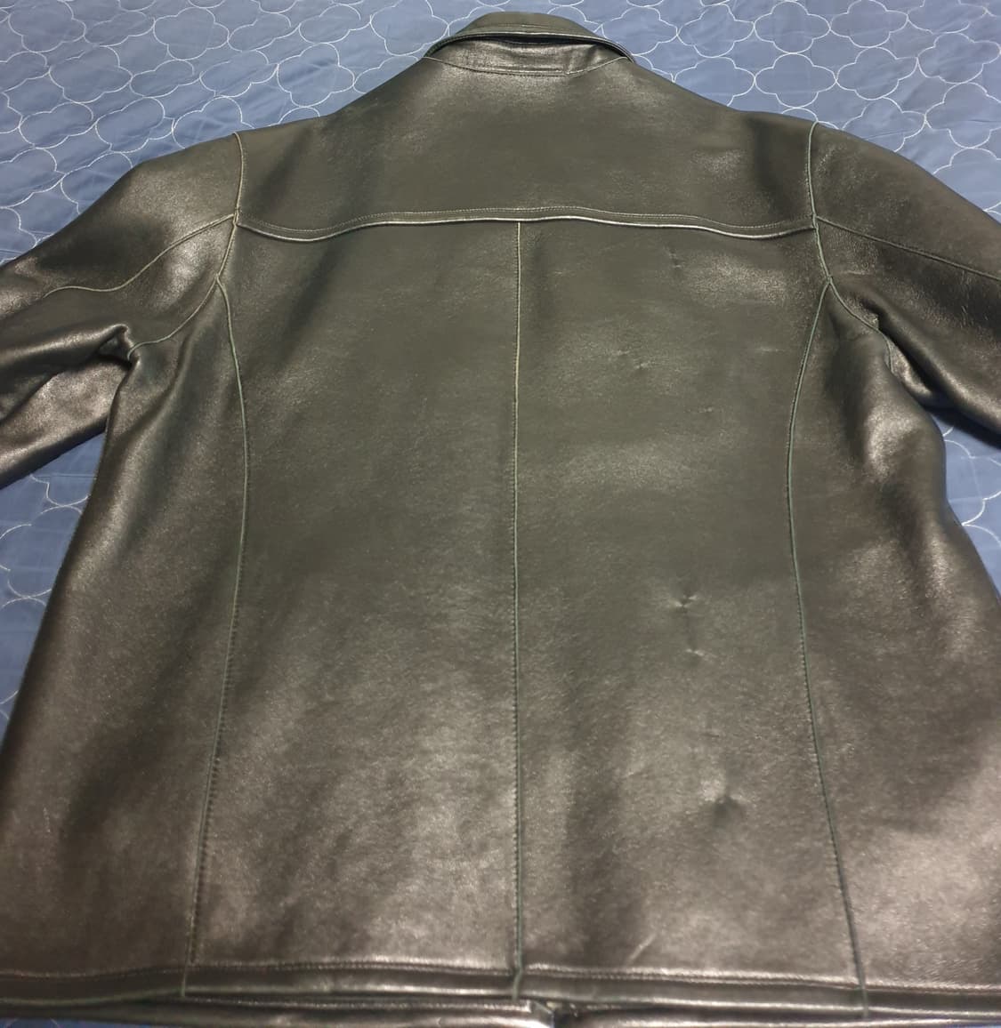 마르코폴로 양가죽100% 봄버 가죽자켓 블랙 (105) 상품이미지4