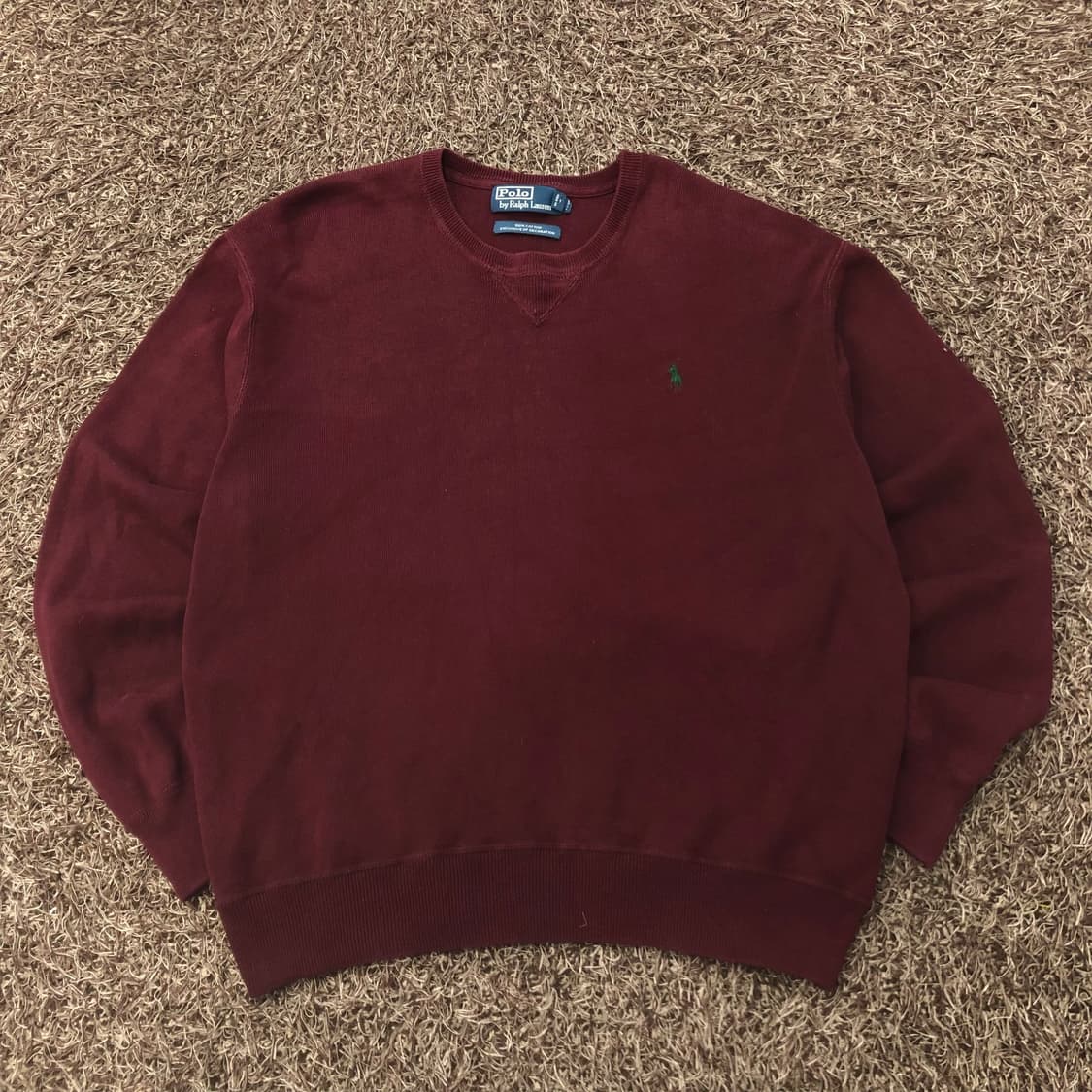 폴로 랄프로렌 코튼 버건디 니트 상품이미지2