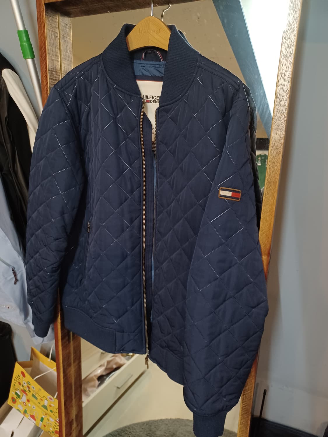 타미힐피거 퀄티드 봄버 자켓 xl 상품이미지5