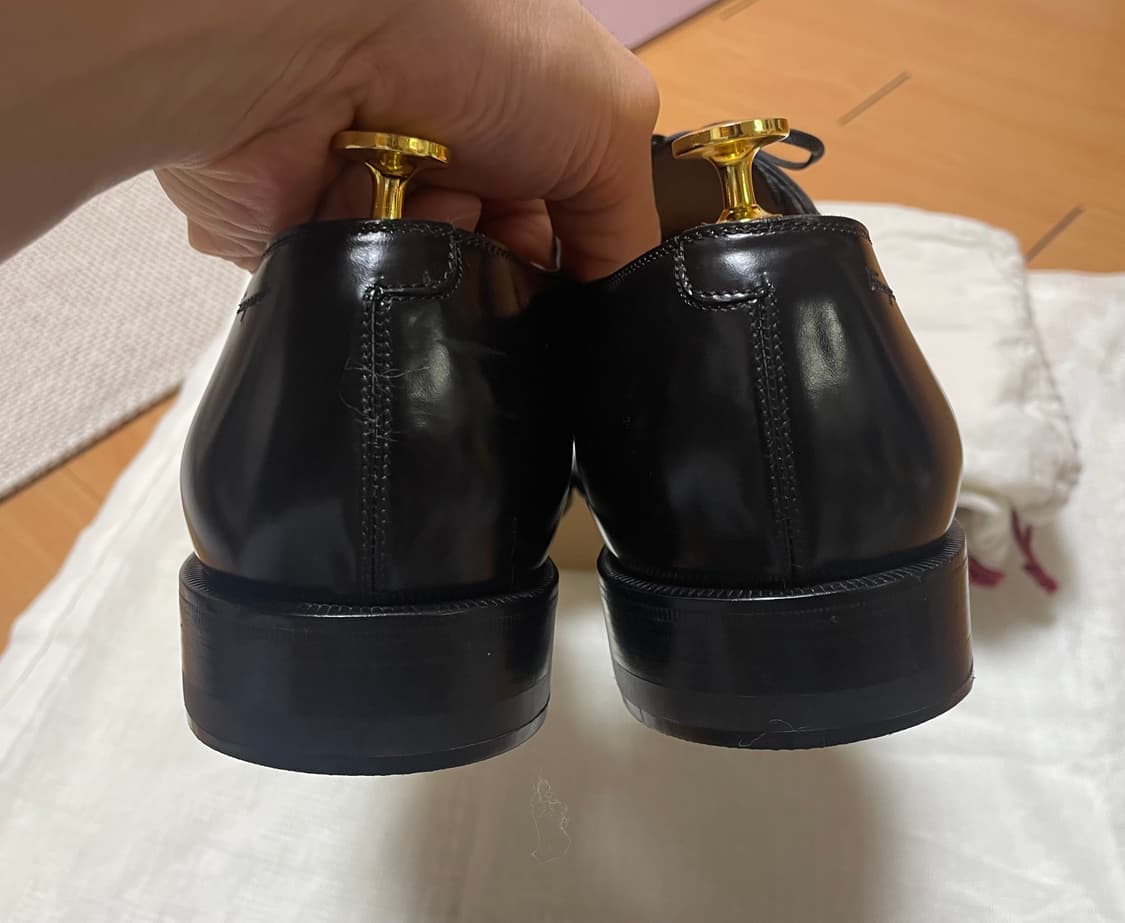 페레가모 스트레이트 팁 옥스포드 / 8.5/ 블랙 상품이미지5