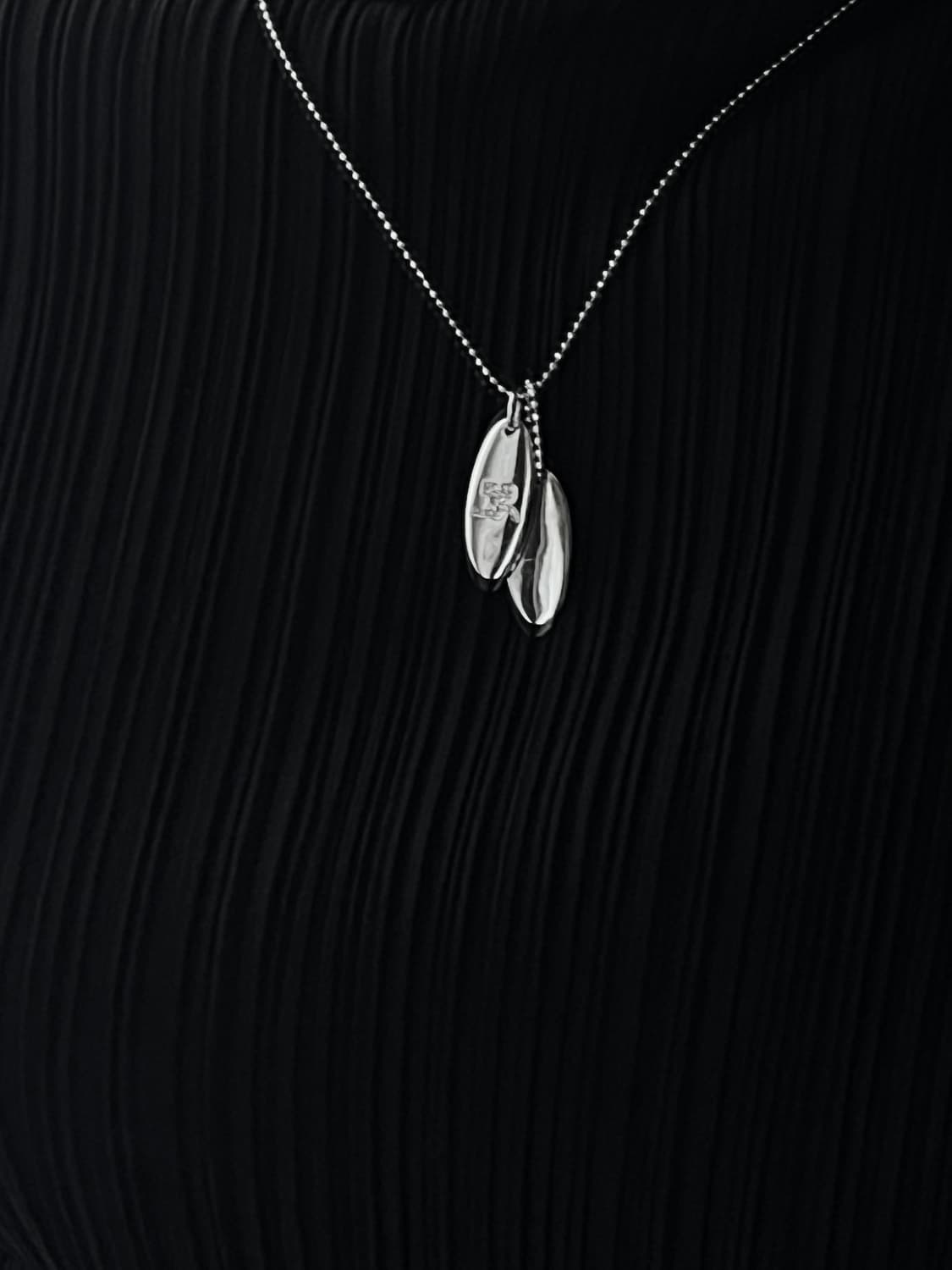 00s Courreges 꾸레쥬 더블 펜던트 목걸이 상품이미지1