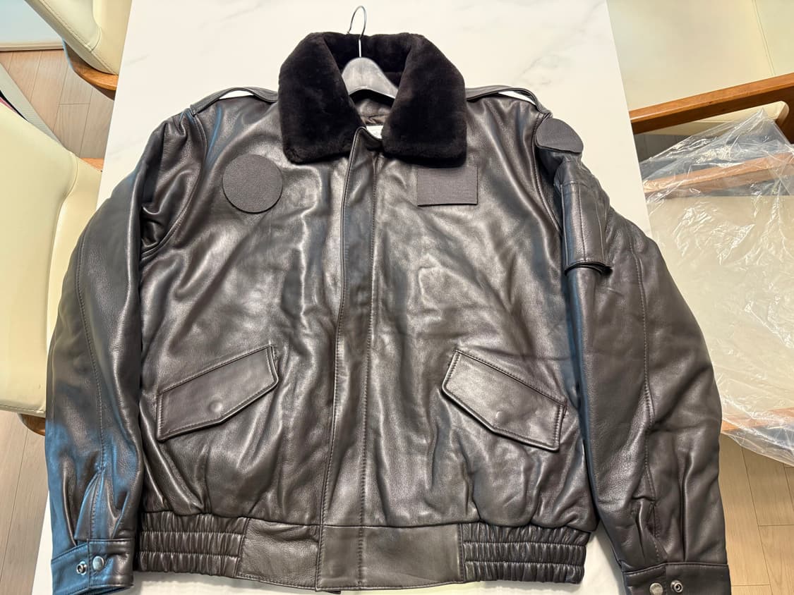 가죽 군용 항공 점퍼 XXL(110) 새상품 상품이미지1