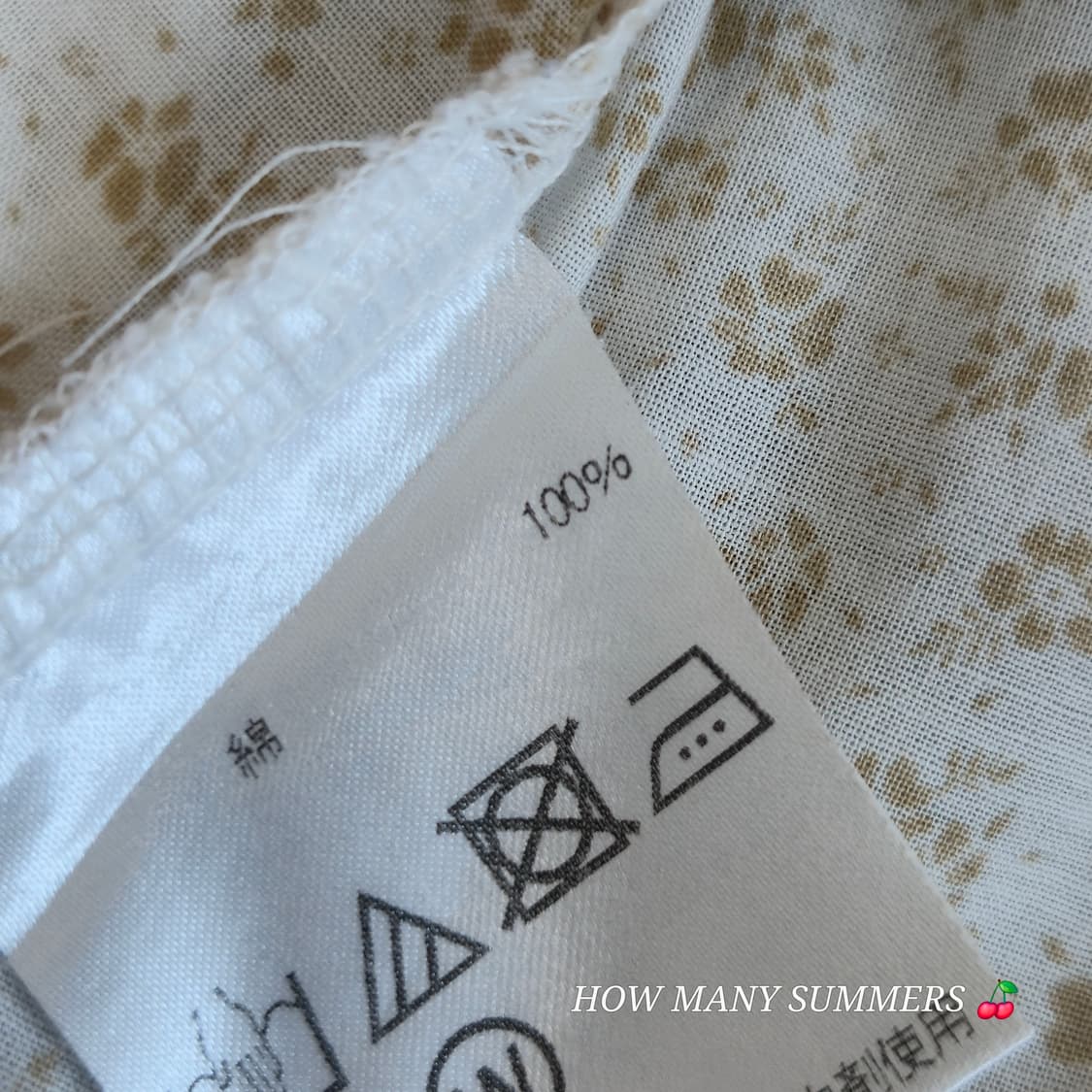 ​[SIMPLE LIFE] 심플라이프 면 100% 잔꽃무늬 반팔 셔츠 상품이미지6