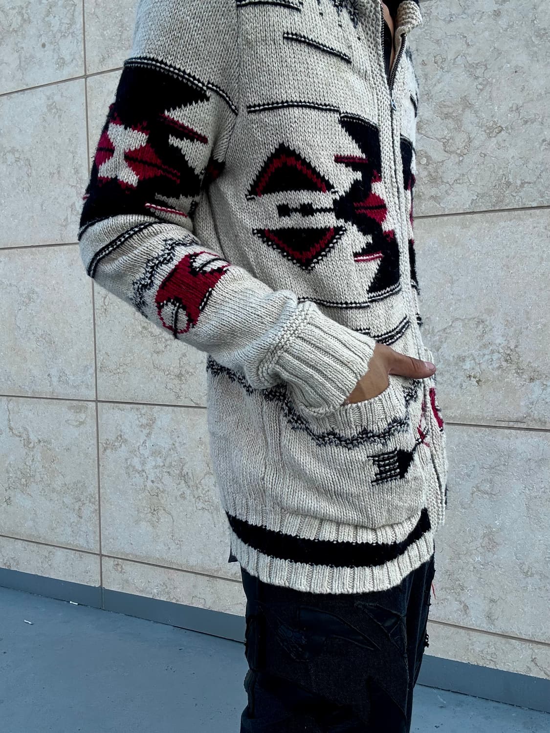 “Vintage” Nordic Cowichan Zip Up 상품이미지6