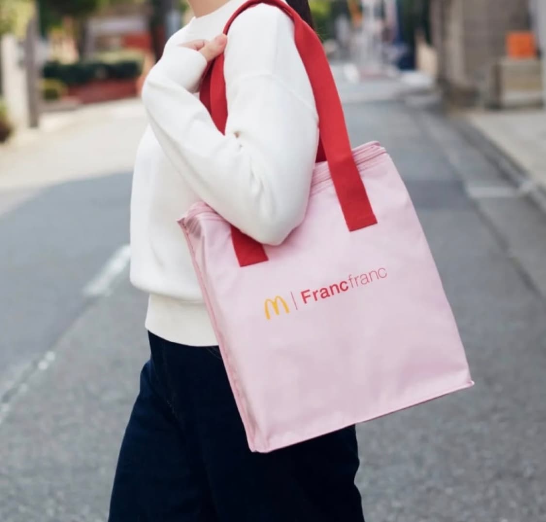 일본 맥도날드 프랑프랑 콜라보 보온통 + 보냉백 + 손수건 세트  상품이미지5