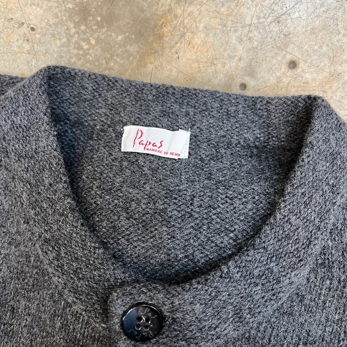 Papas 울 오버핏 가디건 상품이미지8