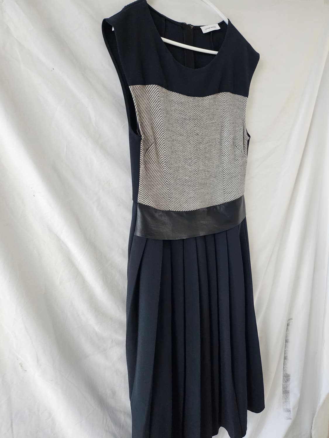 Costume National 여성 블랙 플리츠 원피스 40 상품이미지3