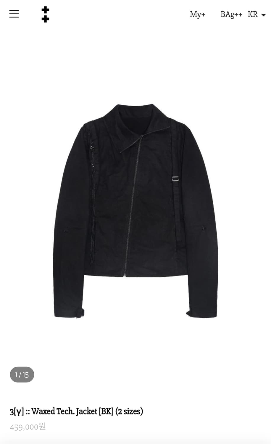 하르테올뎀  Waxed Tech Jacket [BK] 1사이즈 상품이미지1