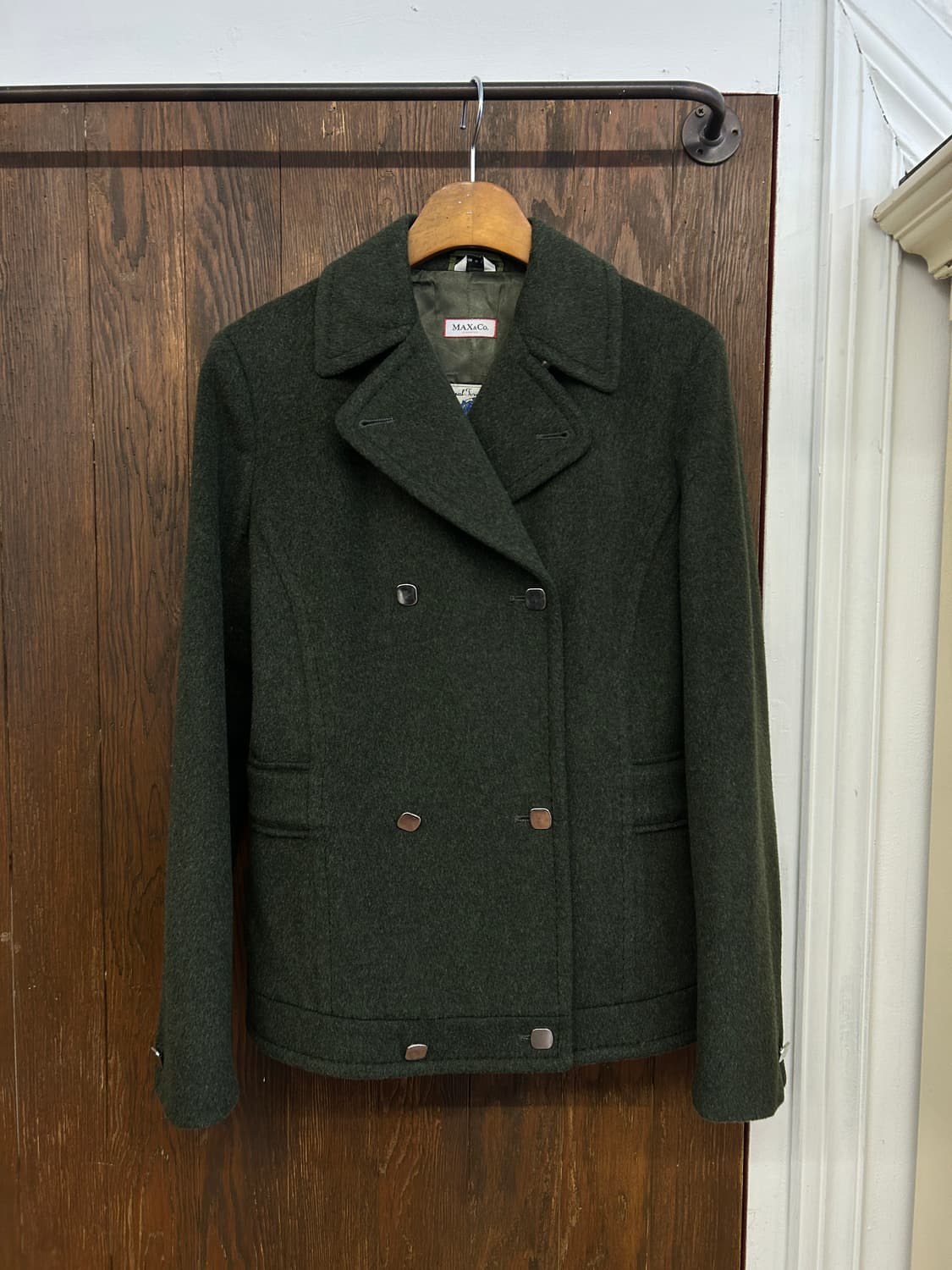 막스앤코 정품 카키 숏코트 상품이미지2