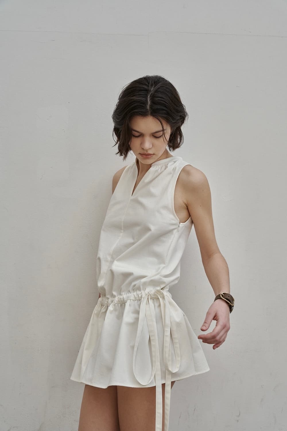 Settle for Moon 세틀포문 헨리넥 원피스 dress 상품이미지4